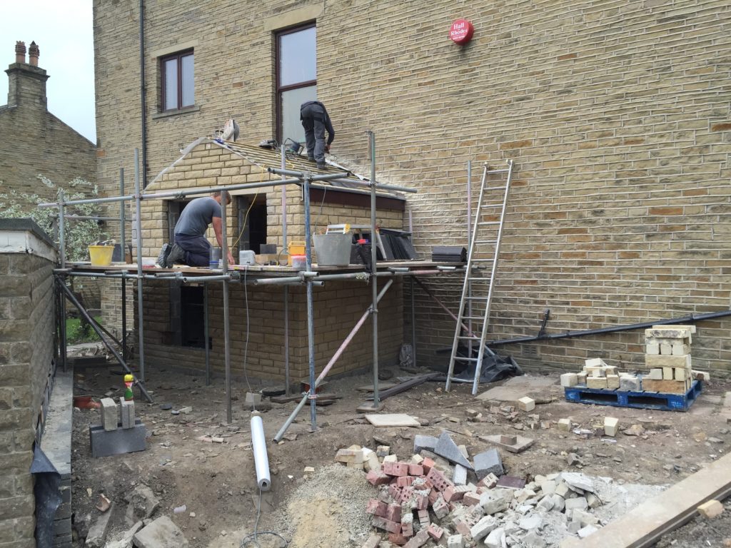 Porch extension, builders, Leeds
